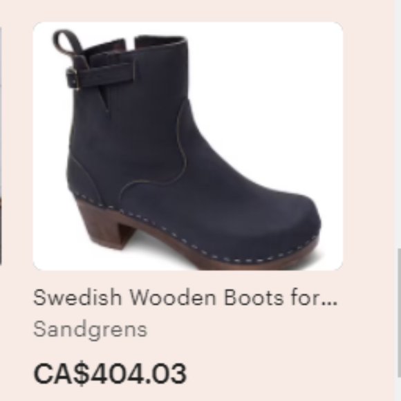 Sandgrens NEW YORK HIGH Handmade Swedish Clog Forest Green Leather Boot 41/8.5 - Picture 12 of 16